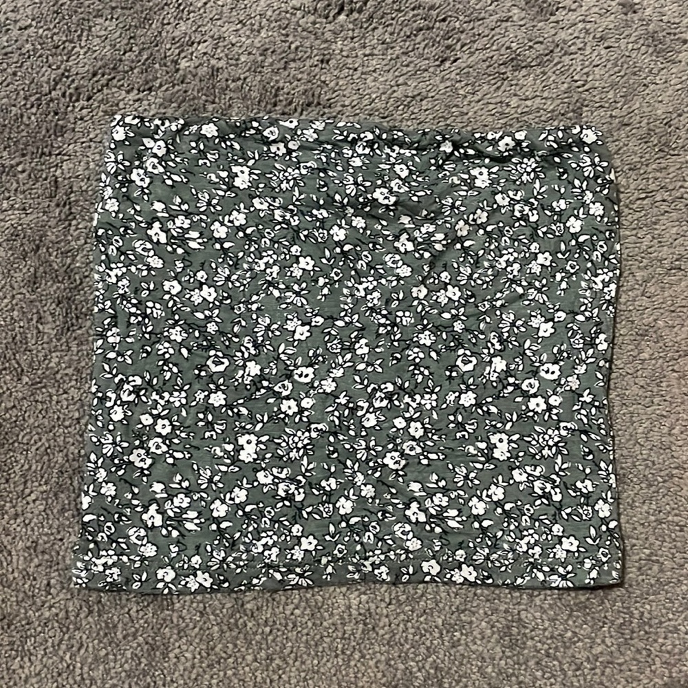 American eagle flower printed tube top
